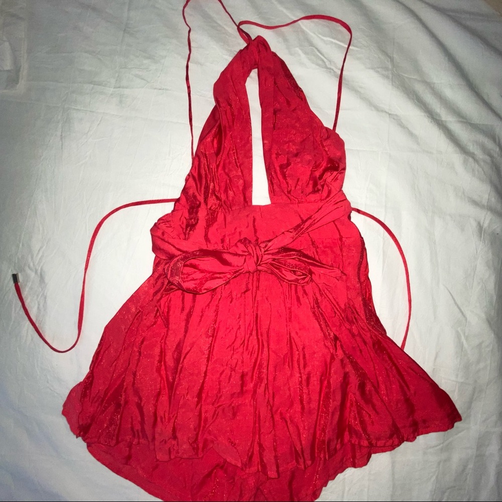 red romper